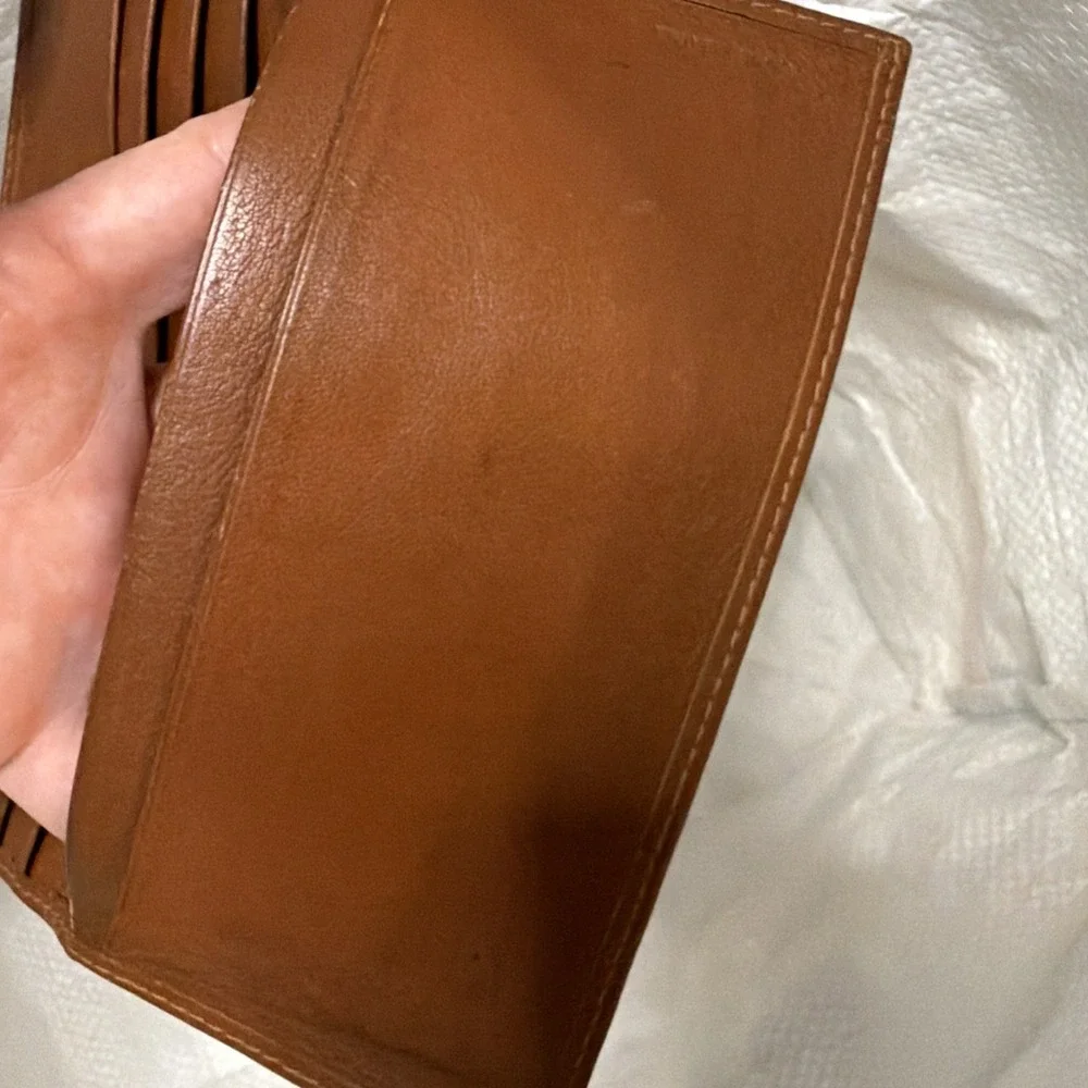 Vintage Christopher‎ Hayes Checkbook Cover/card holder Genuine Leather Wallet